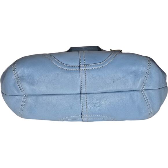 Coach Vintage Soho Leather Tote Light Blue 9544 - Picture 4 of 12
